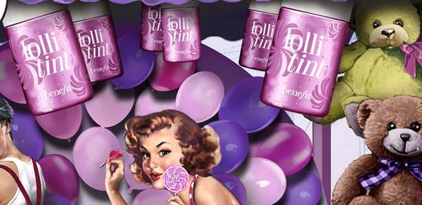 2014代表色---蘭花粉紫，變成超吸睛唇頰露囉