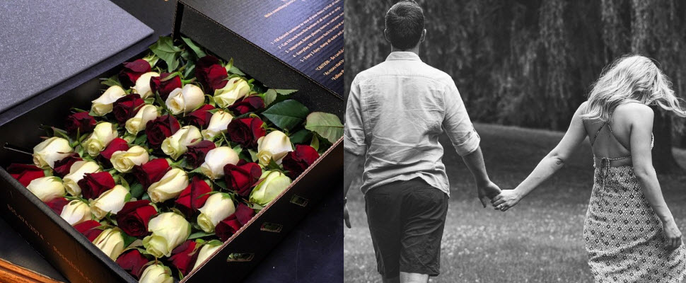 情人節改送玫瑰禮盒，讓她感受不一樣的浪漫