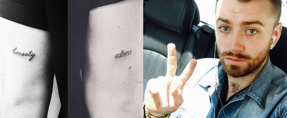 歌手山姆史密斯IG秀微刺青，背後意義有洋蔥！