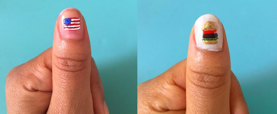 趣味DIY指彩 讓妳的指尖很美國! 趣味DIY指彩 讓妳的指尖很美國!