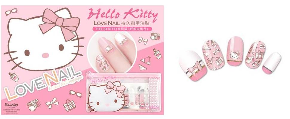 Hello Kitty迷2015年期待值最高的聯名指甲油貼組合！