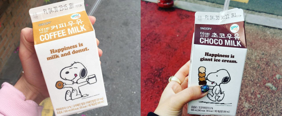 韓國史奴比咖啡牛奶超強大,喝完讓你不想睡~