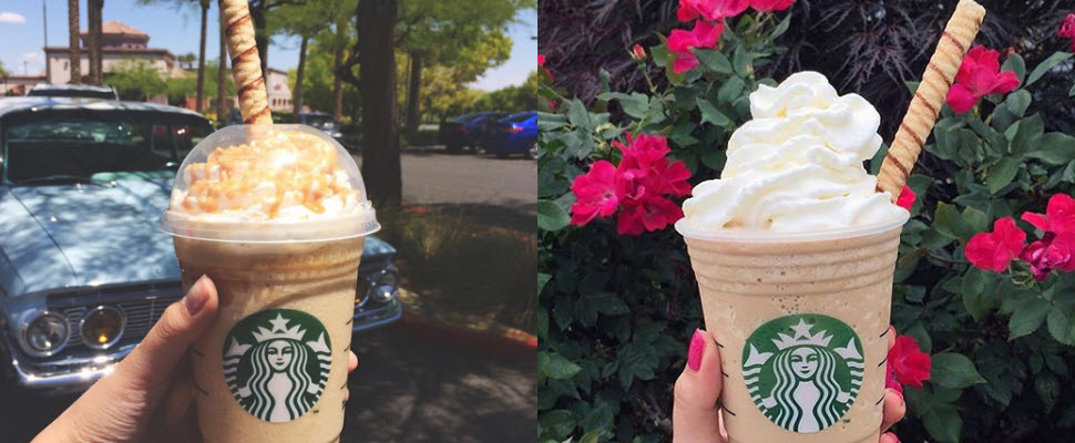 星巴克新喝法，脆笛酥吸管超時尚！