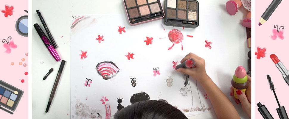 一起來塗鴉，發揮創意想像力畫畫妝，實現女孩從小只為「更美」的夢想～