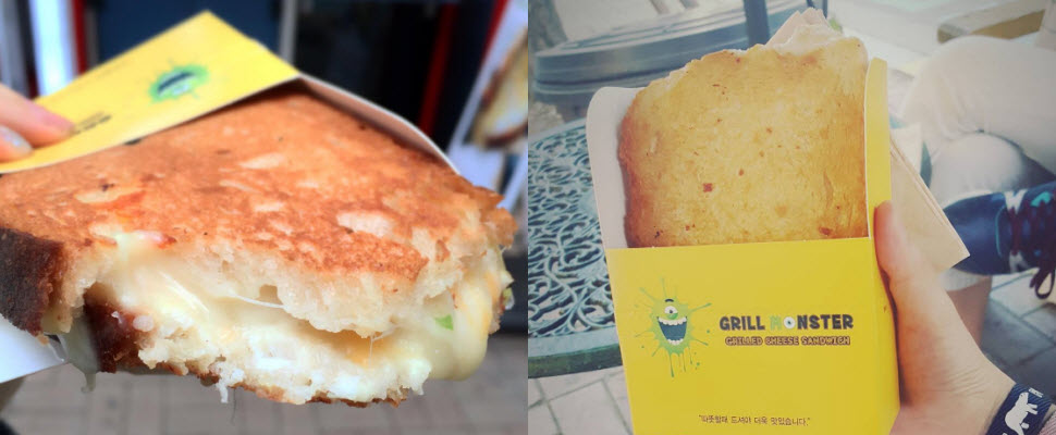 這起司三明治太誘人啦～起司如洪水般傾瀉，誰受得了呢？