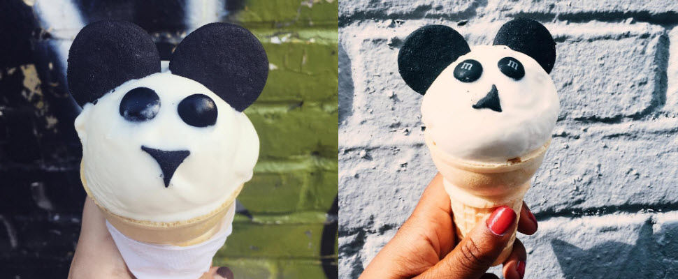 熊貓冰淇淋醜醜的，但卻有一種說不出的莫名可愛❤