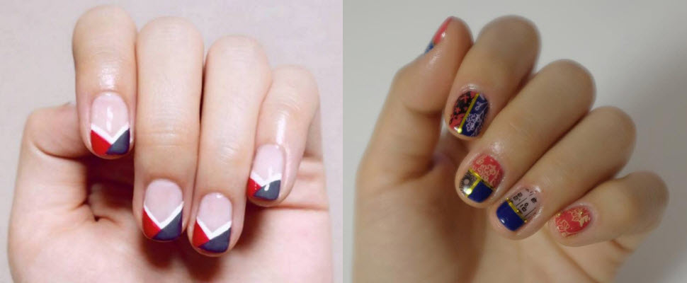 沒機會穿韓服沒關係，先來款韓服風美甲過乾癮吧！