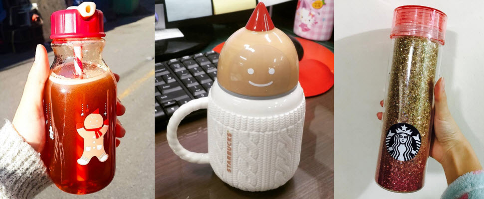 韓國星巴克又來放火！超華麗聖誕杯想要全部都打包回家～