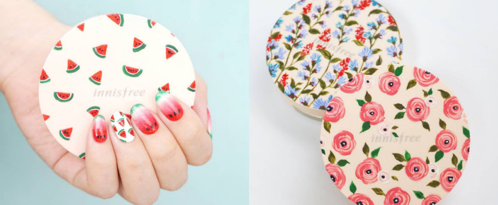 買不到限量氣墊粉盒沒關係！韓妞自己動手畫出超唯美獨家自訂款