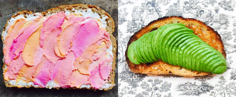 她把吐司變成藝術品，抹上一層彩虹外衣讓人食慾大開！