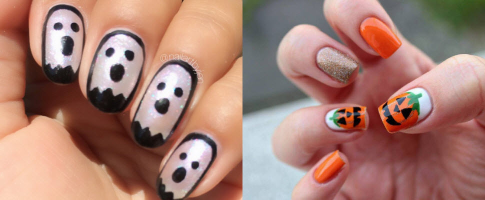 萬聖節就是要搞鬼！女孩們快幫指甲穿上鬼衣裳吧～