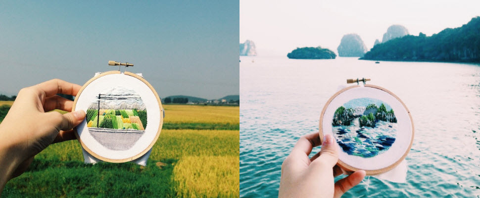 跟著刺繡女孩環遊世界，一針一線編織出沿路風景讓人難忘～