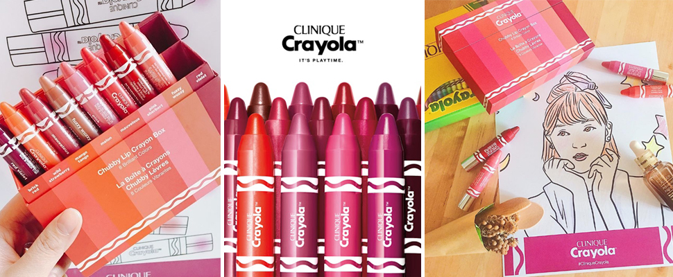 這不是蠟筆啦！《倩碧CLINIQUE》ｘCrayola聯名唇筆，讓你把童心帶回家