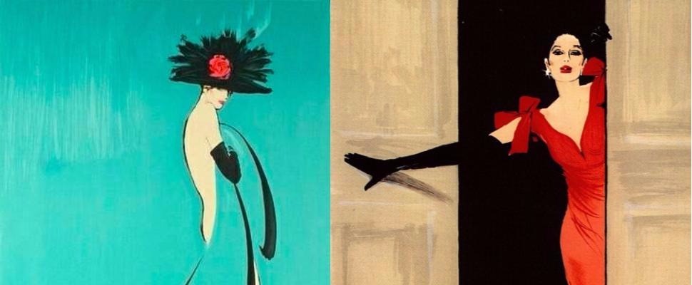 精品大牌爭相合作，一代插畫大師René Gruau的作品妳看過了嗎？