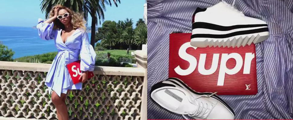潮媽大秀時尚新貨一原來碧昂絲也哈LVｘSupreme｜時尚聯名