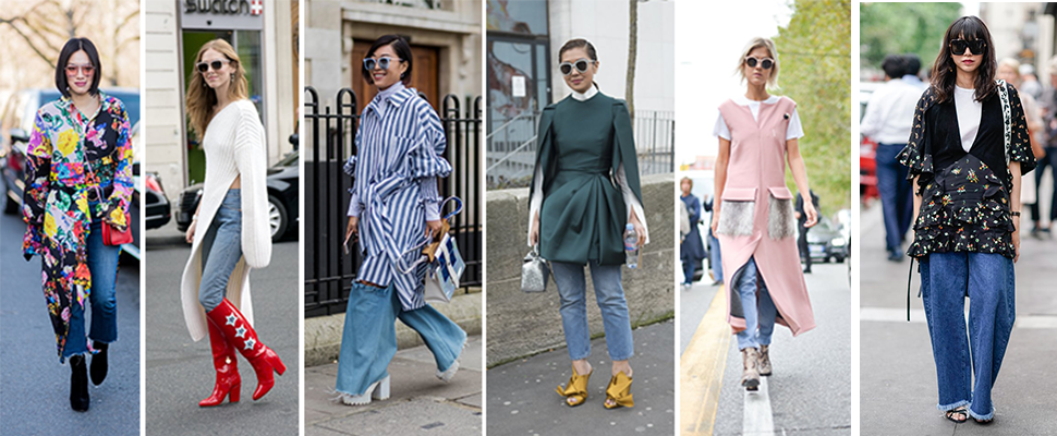 舊衣新穿有新招，潮人教妳「洋裝Mix丹寧褲」搭出時尚