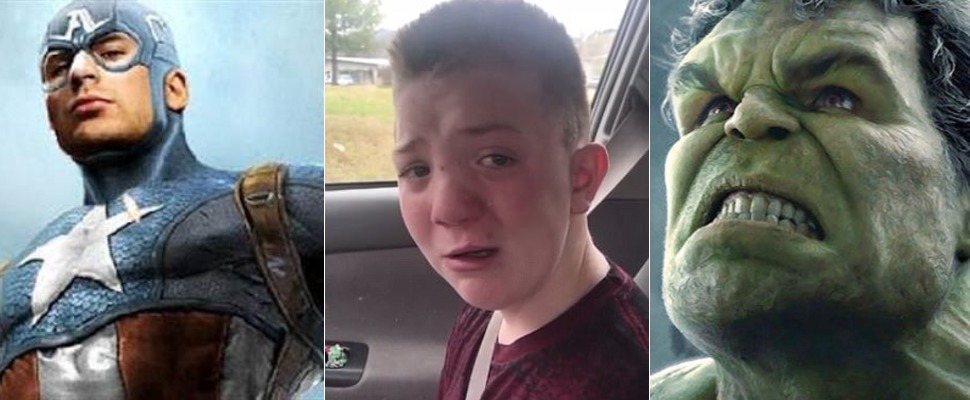 大力聲援被霸凌小男孩，超級英雄們實在太暖心了（流淚）～