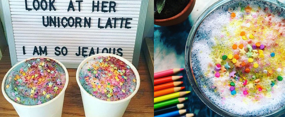 夢幻咖啡出爐囉～你一定沒看過的「獨角獸夢幻風拿鐵」現身紐約！