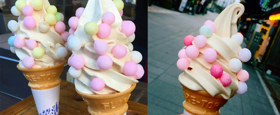 日本女孩激推的彩球冰淇淋，繽紛色彩讓人忍不住想嘗一口！