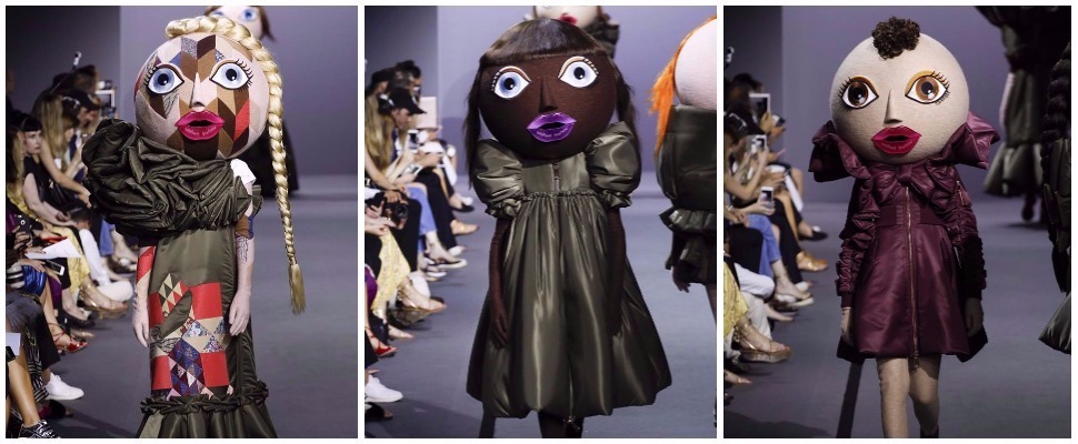 大頭公仔亂入高訂秀場，拿掉頭套居然是....？