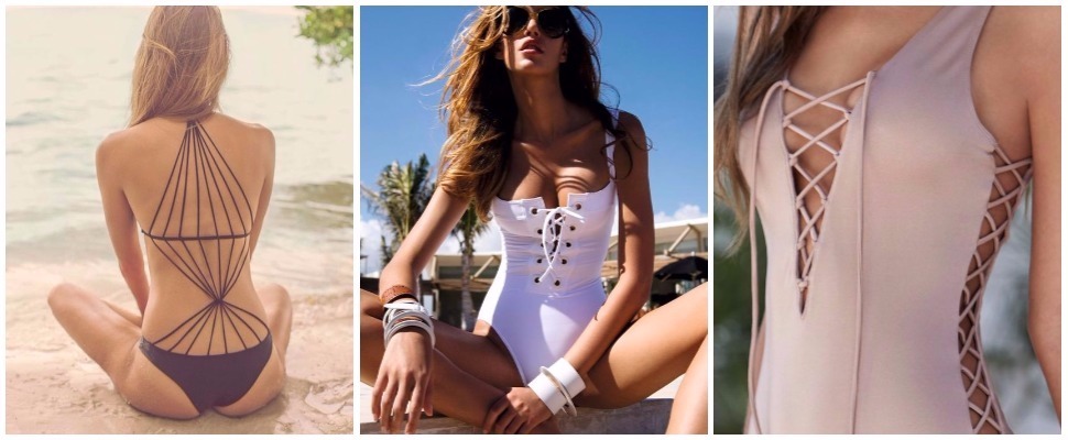 泳衣吹起繫帶鏤空風，真的很性感確定不來一件？