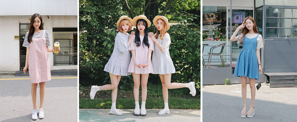 套上去顯瘦又好年輕，韓妞夏天最愛娃娃裙LOOK～