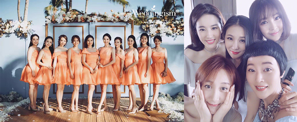 婚禮中最閃耀的配角，最高顏值伴娘團，不搶新娘鋒頭很夠意思！