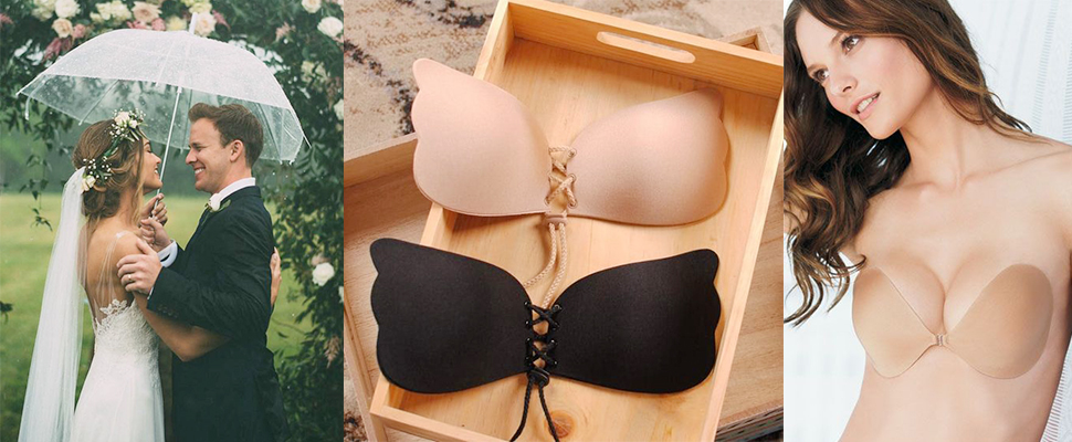 內衣肩帶絕對不能破壞時尚度，來自女人的爆乳秘密武器，新娘＆閨蜜都要有的「Nu Bra」隱形內衣