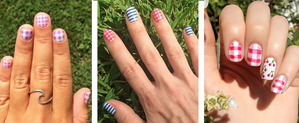 10款清爽系格紋指彩，每天給妳出遊般的好心情～