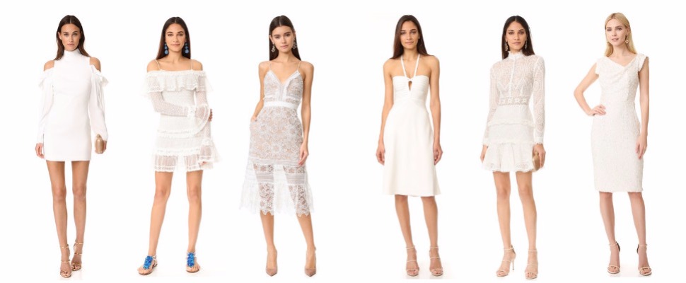 迷人的純白風采，白色系洋裝穿起來超有仙氣