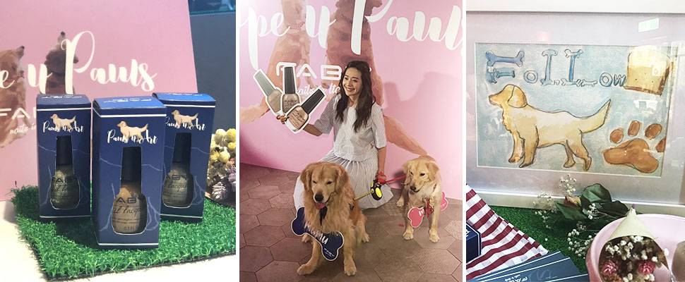 FABYｘ王心恬黃金獵犬特調公益指彩，跨界獻愛心為指尖注入溫暖的力量