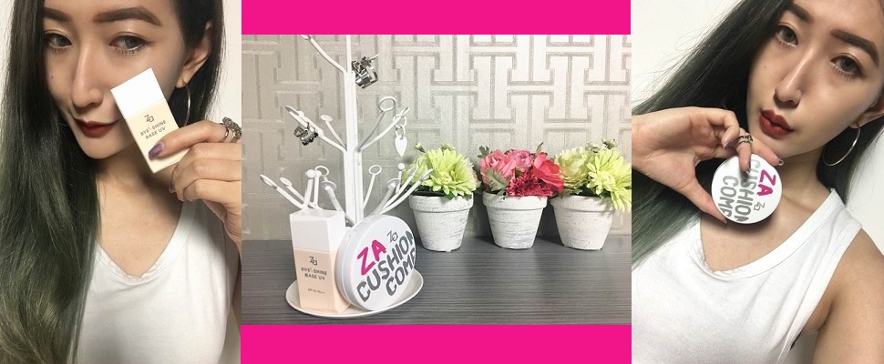 小編開箱：一拍水感亮白！再拍微霧透光！Za給妳夏日不脫妝的完美女神肌