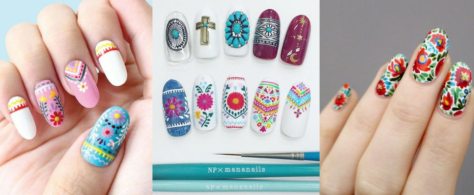 當刺繡遇上美甲，簡單的指頭竟然還可以玩出這麼多花樣