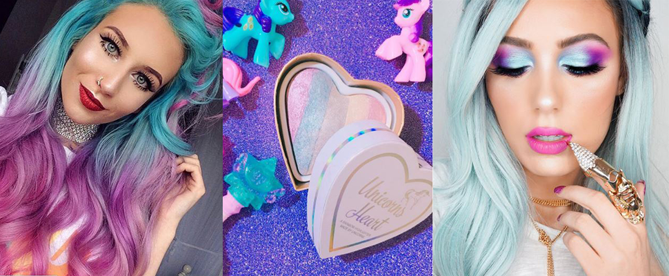 實用文在此！化妝台上那些中看不重用的「七彩獨角獸彩妝」有救啦～