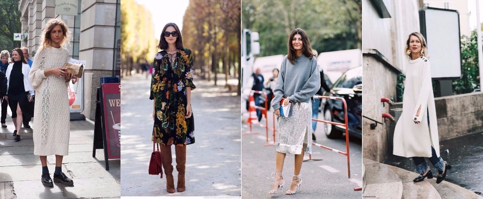 秋冬還是穿洋裝最浪漫，4個Look學起來女人味溢出來～