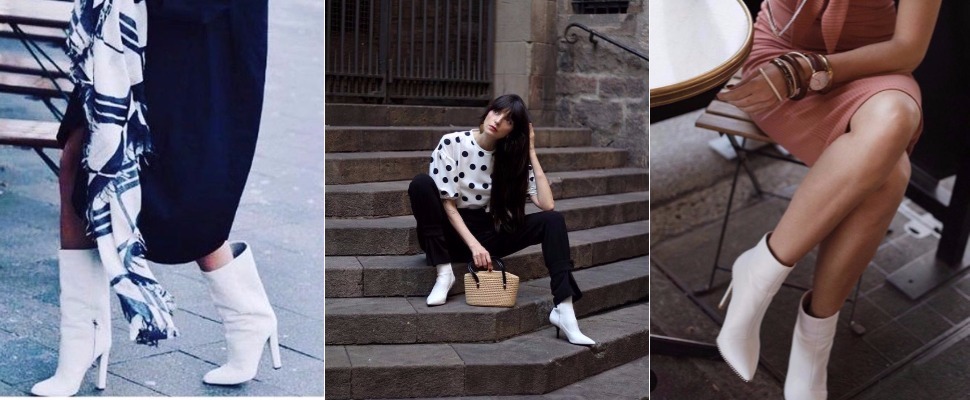 本季很夯的小白靴，要這樣搭配才不會像賽亞人爆氣（笑）～