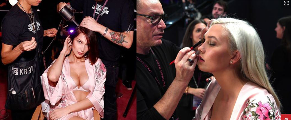 至少妳的妝髮可以像維密天使，雖然身材只能下輩子（笑～）