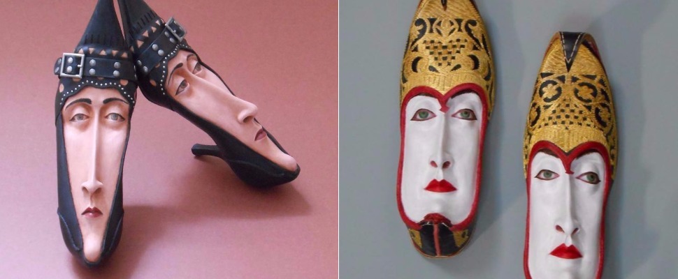 不穿又捨不得丟的鞋子該怎麼辦？不如把它做成藝術品吧！