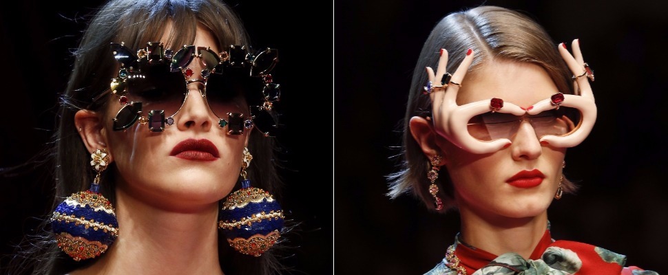 戴上去還真幽默,D&G春夏秀台配件時尚到令人眼界大開! 戴上去還真幽默,D&G春夏秀台配件時尚到令人眼界大開!