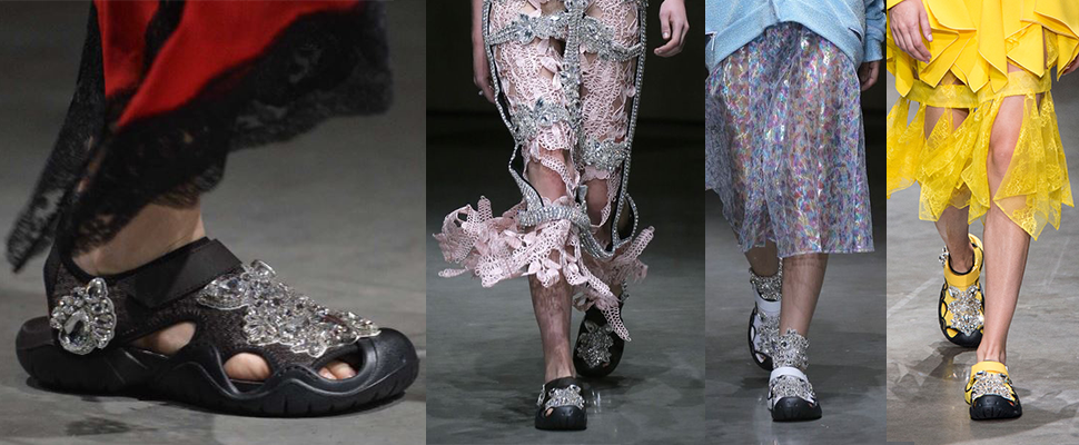 三度躍上倫敦時裝週，醜哈布希鞋要紅了！（搭電扶梯請小心）